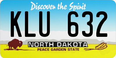 ND license plate KLU632