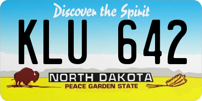 ND license plate KLU642