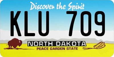 ND license plate KLU709