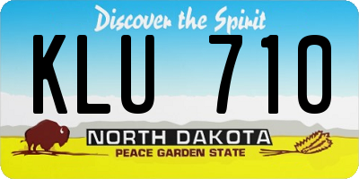 ND license plate KLU710