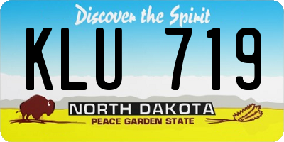 ND license plate KLU719