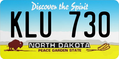 ND license plate KLU730