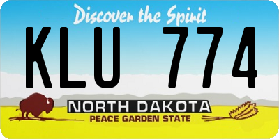 ND license plate KLU774