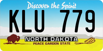 ND license plate KLU779