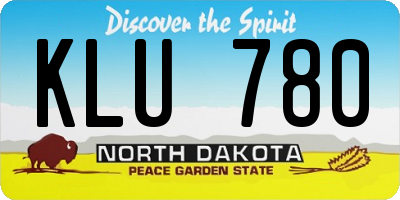 ND license plate KLU780