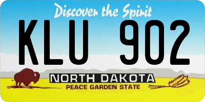 ND license plate KLU902