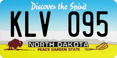 ND license plate KLV095