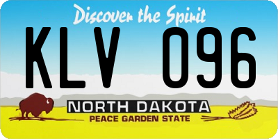 ND license plate KLV096