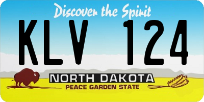 ND license plate KLV124
