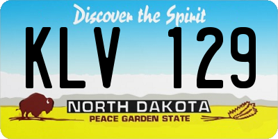 ND license plate KLV129