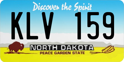 ND license plate KLV159