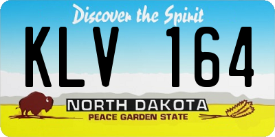 ND license plate KLV164