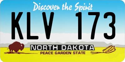 ND license plate KLV173