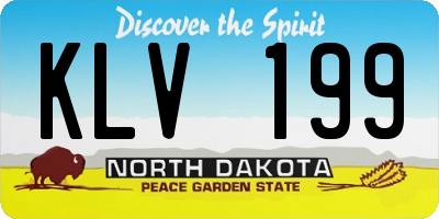 ND license plate KLV199