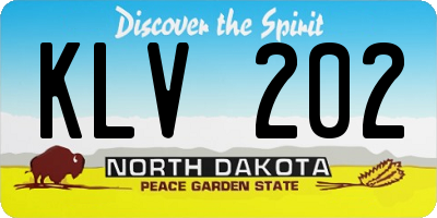 ND license plate KLV202