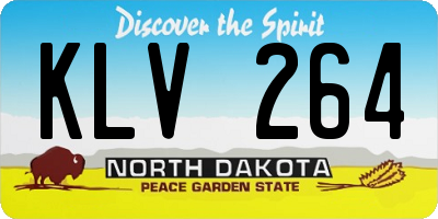 ND license plate KLV264