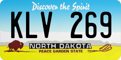 ND license plate KLV269