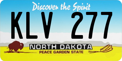 ND license plate KLV277