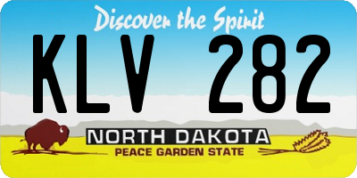 ND license plate KLV282