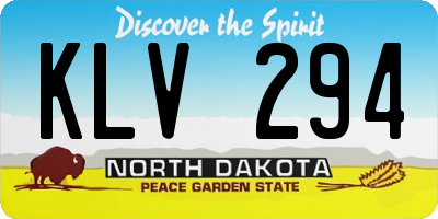 ND license plate KLV294