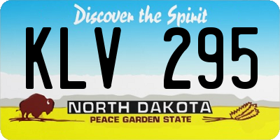 ND license plate KLV295