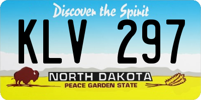 ND license plate KLV297
