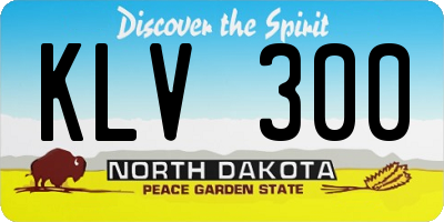 ND license plate KLV300