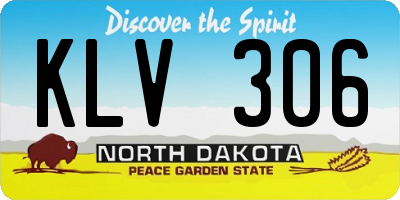 ND license plate KLV306