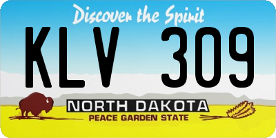 ND license plate KLV309