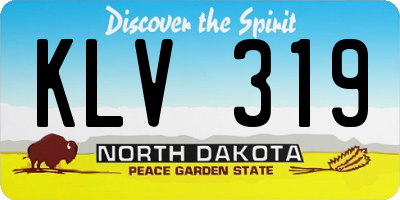ND license plate KLV319