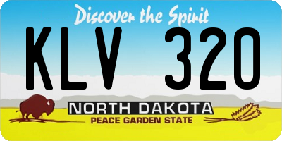ND license plate KLV320