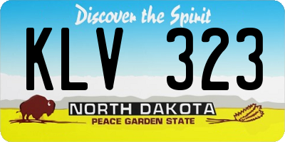 ND license plate KLV323