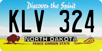 ND license plate KLV324