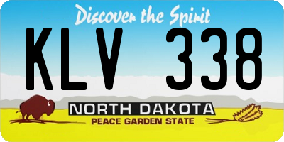 ND license plate KLV338
