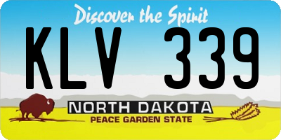 ND license plate KLV339