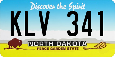 ND license plate KLV341