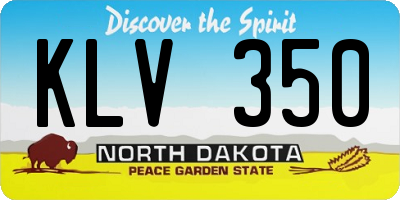 ND license plate KLV350
