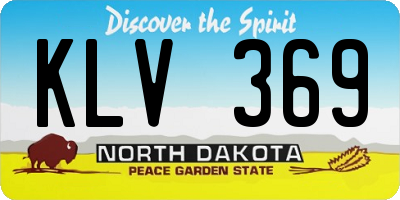 ND license plate KLV369