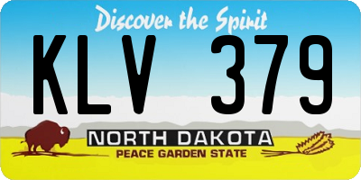 ND license plate KLV379