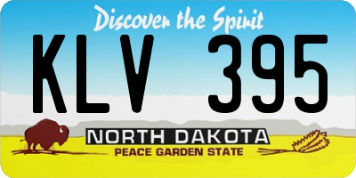 ND license plate KLV395