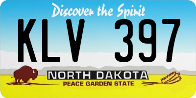 ND license plate KLV397