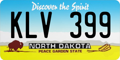 ND license plate KLV399