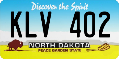 ND license plate KLV402