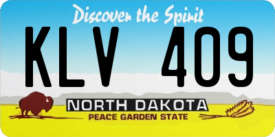 ND license plate KLV409