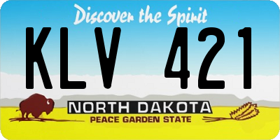 ND license plate KLV421