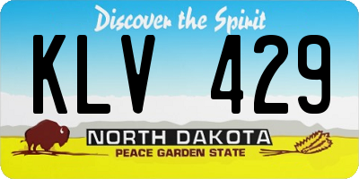 ND license plate KLV429