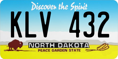 ND license plate KLV432