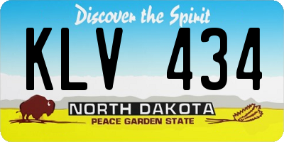 ND license plate KLV434