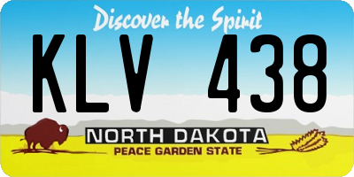 ND license plate KLV438