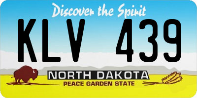 ND license plate KLV439